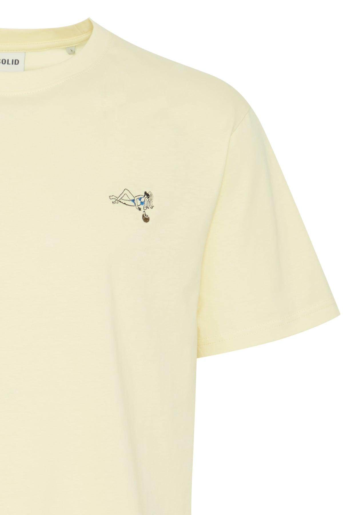 Camiseta !Solid Ishan Anise Flower - ECRU