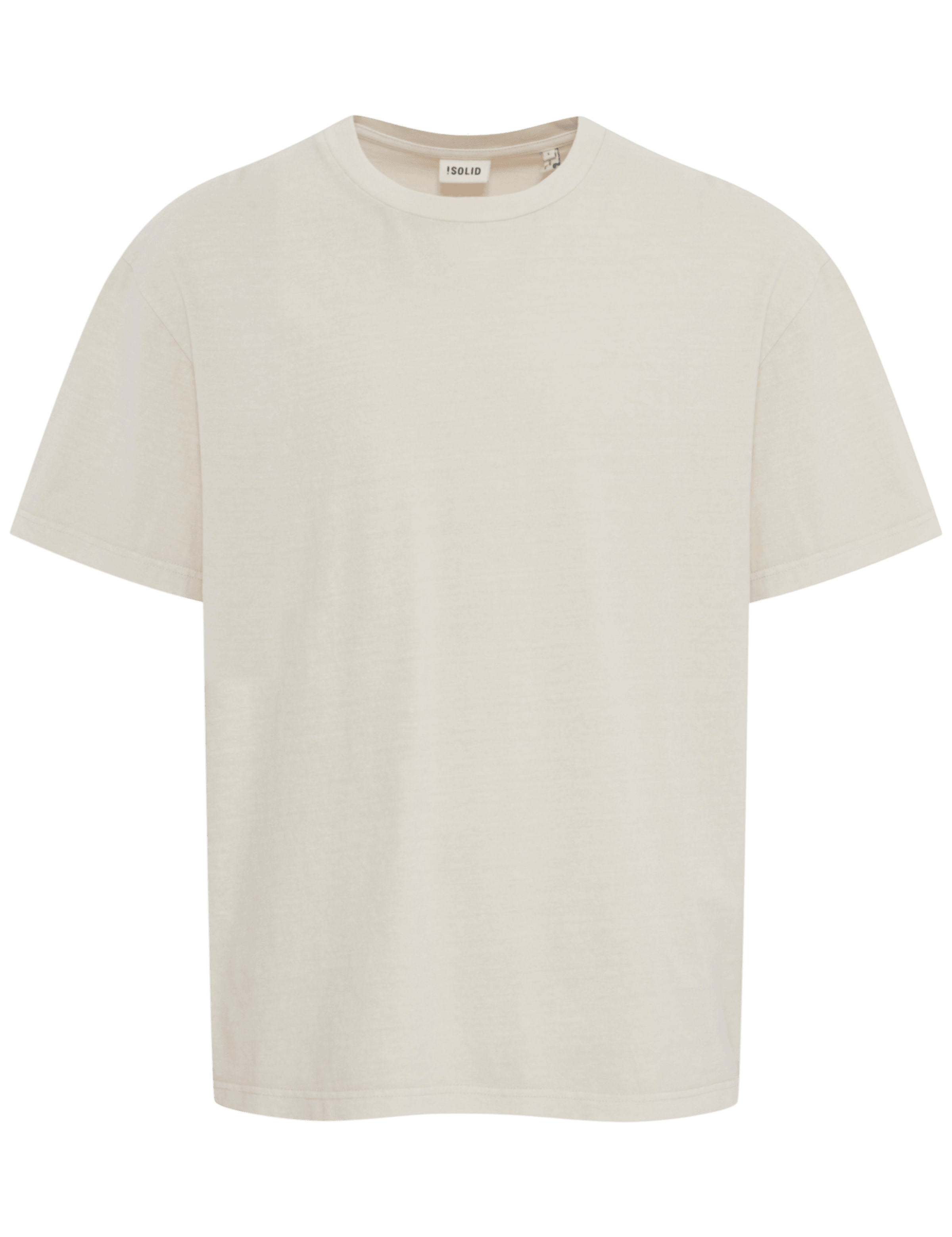 Camiseta !Solid Ismael Oatmeal - ECRU