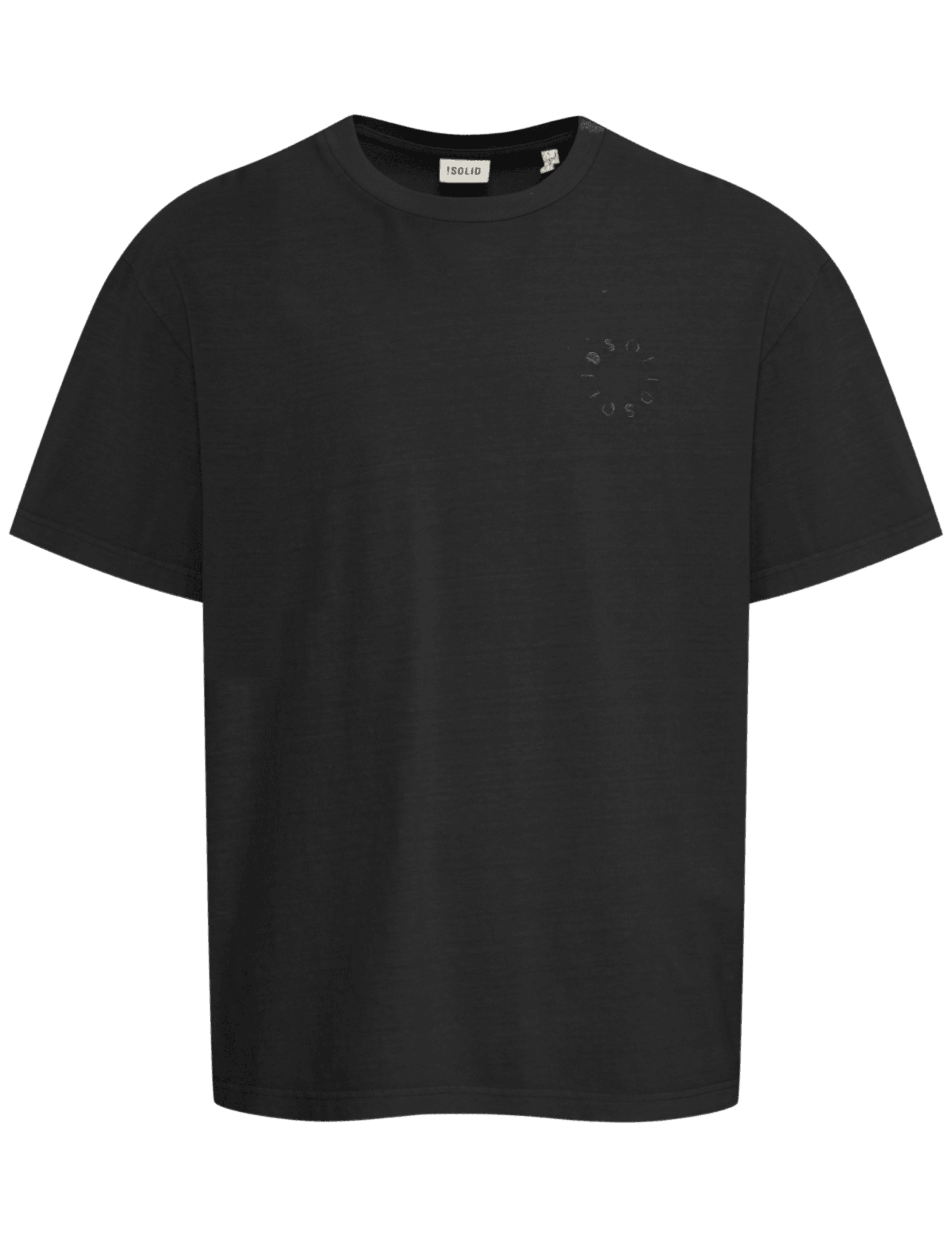 Camiseta !Solid Ismael True Black - ECRU