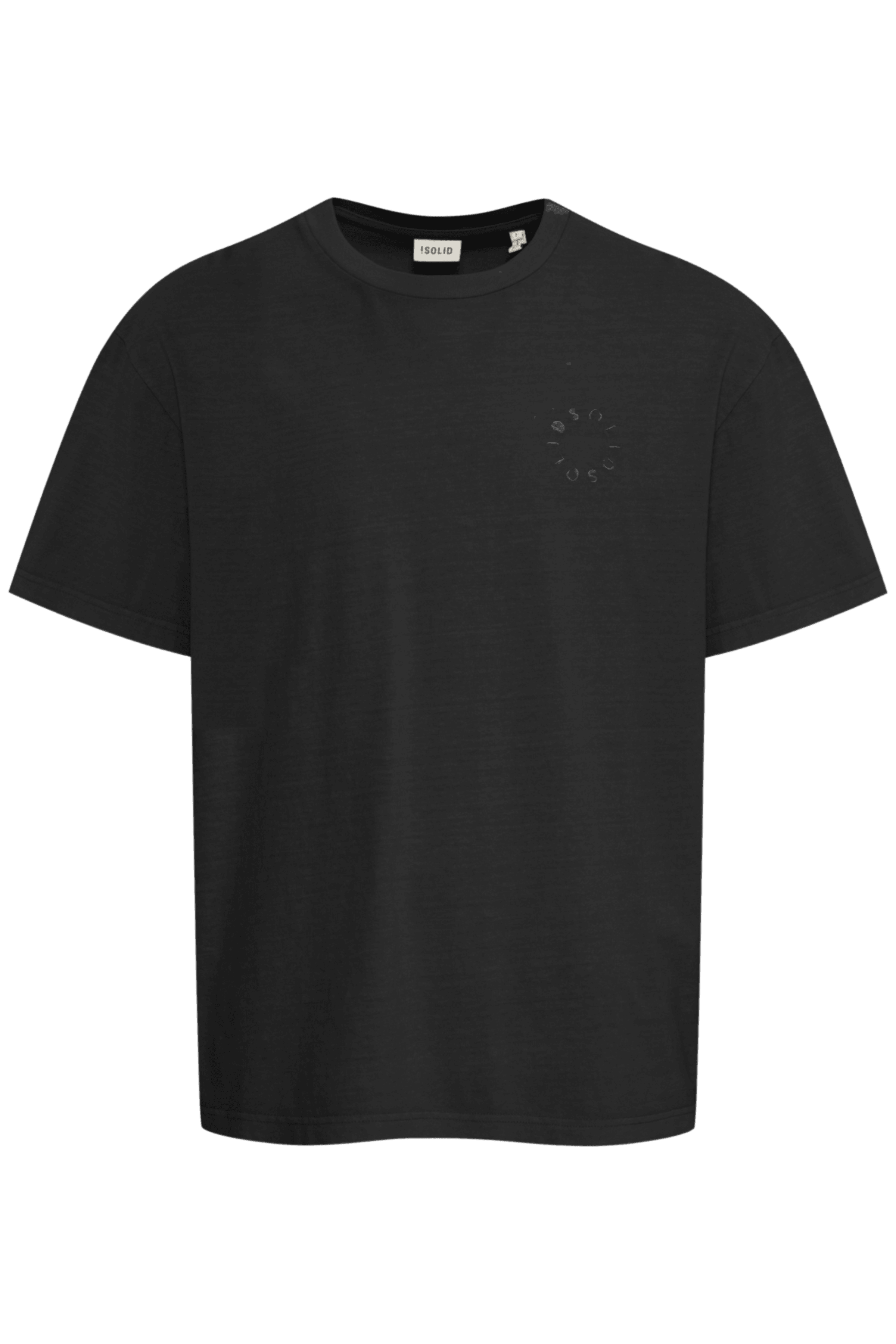 Camiseta !Solid Ismael True Black - ECRU