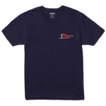 Camiseta Stance Free Bird Navy - ECRU