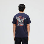 Camiseta Stance Free Bird Navy - ECRU