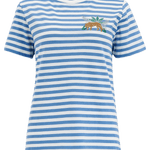 Camiseta Sugarhill Maggie Blue White Tiger Embroidery - ECRU