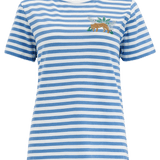 Camiseta Sugarhill Maggie Blue White Tiger Embroidery - ECRU