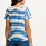 Camiseta Sugarhill Maggie Blue White Tiger Embroidery - ECRU