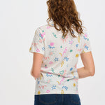 Camiseta Sugarhill Maggie Off-White Doodle Print - ECRU