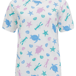 Camiseta Sugarhill Maggie Off-White Multi Sea Cove - ECRU