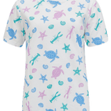 Camiseta Sugarhill Maggie Off-White Multi Sea Cove - ECRU