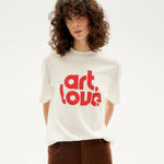 Camiseta Thinking Mu Blanca Art-Love Mock - ECRU