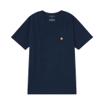 Camiseta Thinking Mu Navy Sol Espalda Curry - ECRU