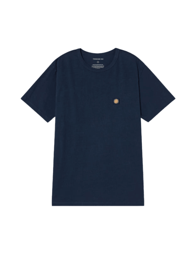 Camiseta Thinking Mu Navy Sol Espalda Curry - ECRU