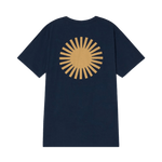 Camiseta Thinking Mu Navy Sol Espalda Curry - ECRU