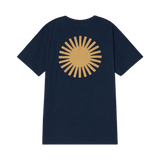 Camiseta Thinking Mu Navy Sol Espalda Curry - ECRU