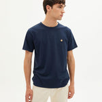 Camiseta Thinking Mu Navy Sol Espalda Curry - ECRU