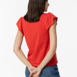 Camiseta TIFFOSI Kira 13 Roja - ECRU