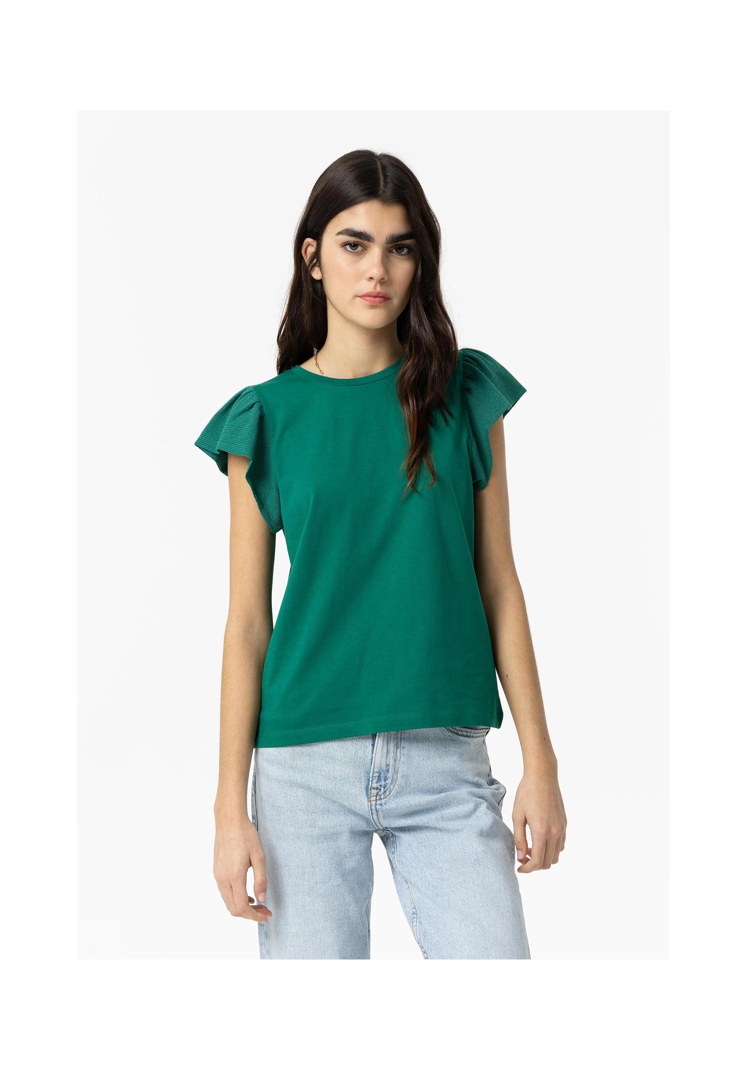 Camiseta TIFFOSI Kira 13 Verde - ECRU