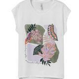 Camiseta TIFFOSI Mae White - ECRU