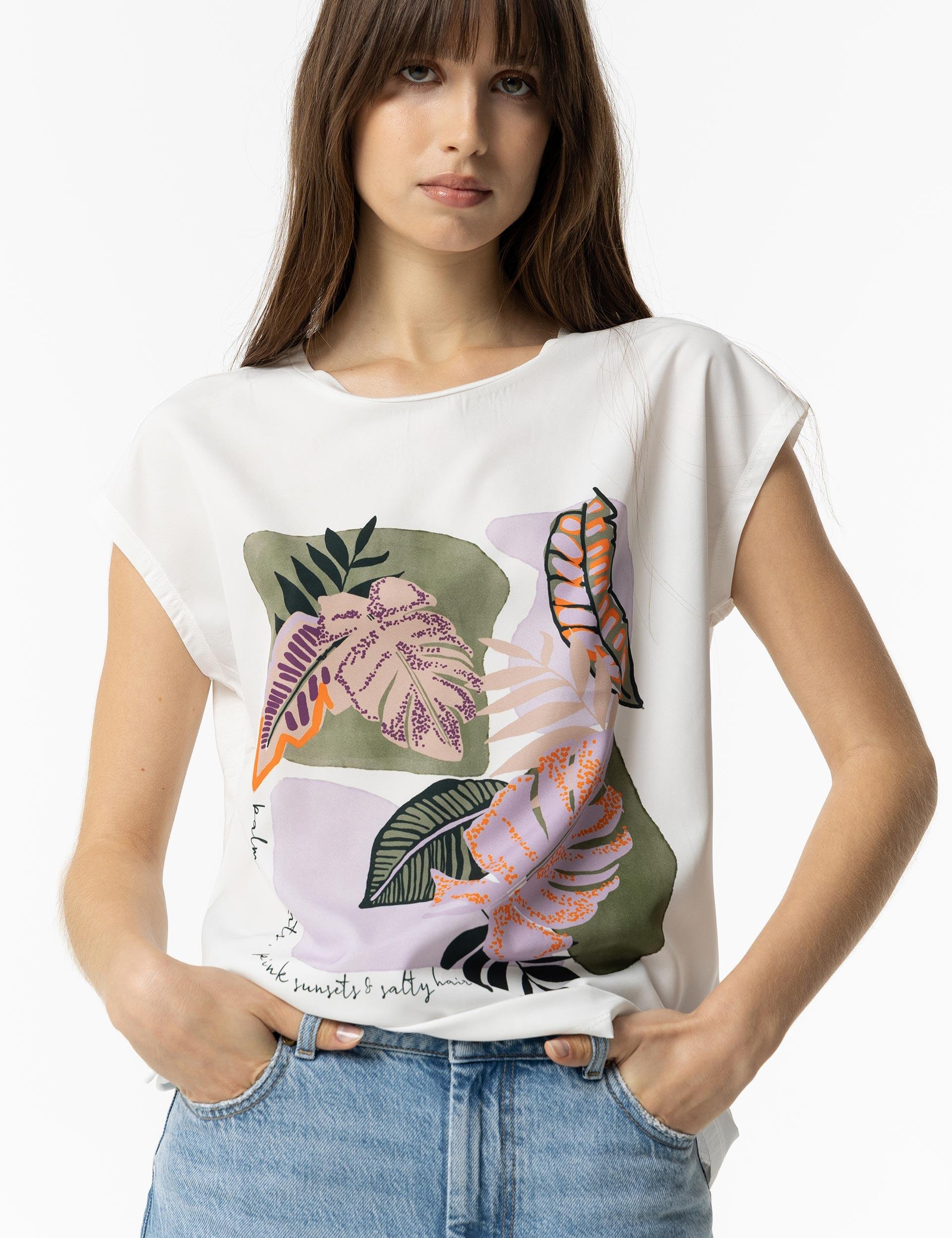 Camiseta TIFFOSI Mae White - ECRU