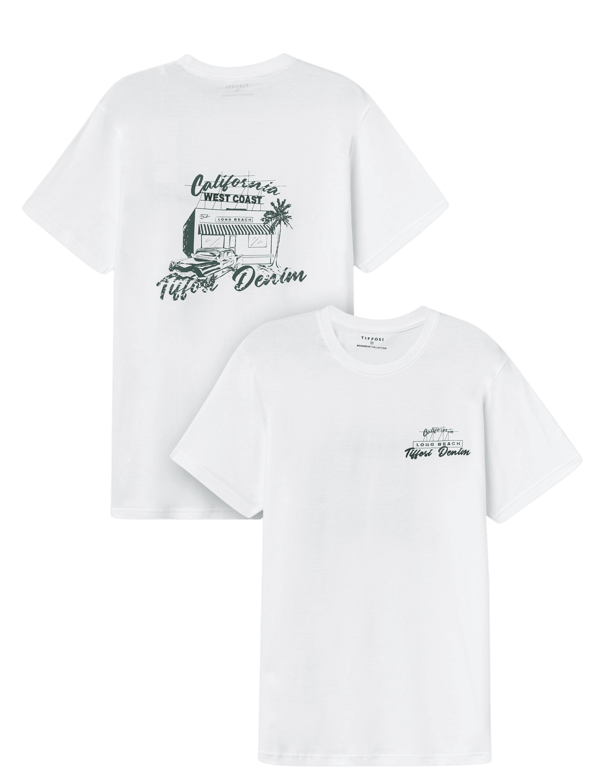 Camiseta TIFFOSI Rogan White - ECRU