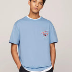 Camiseta Tommy Jeans Classics con Logo Distintivo Trasero - ECRU