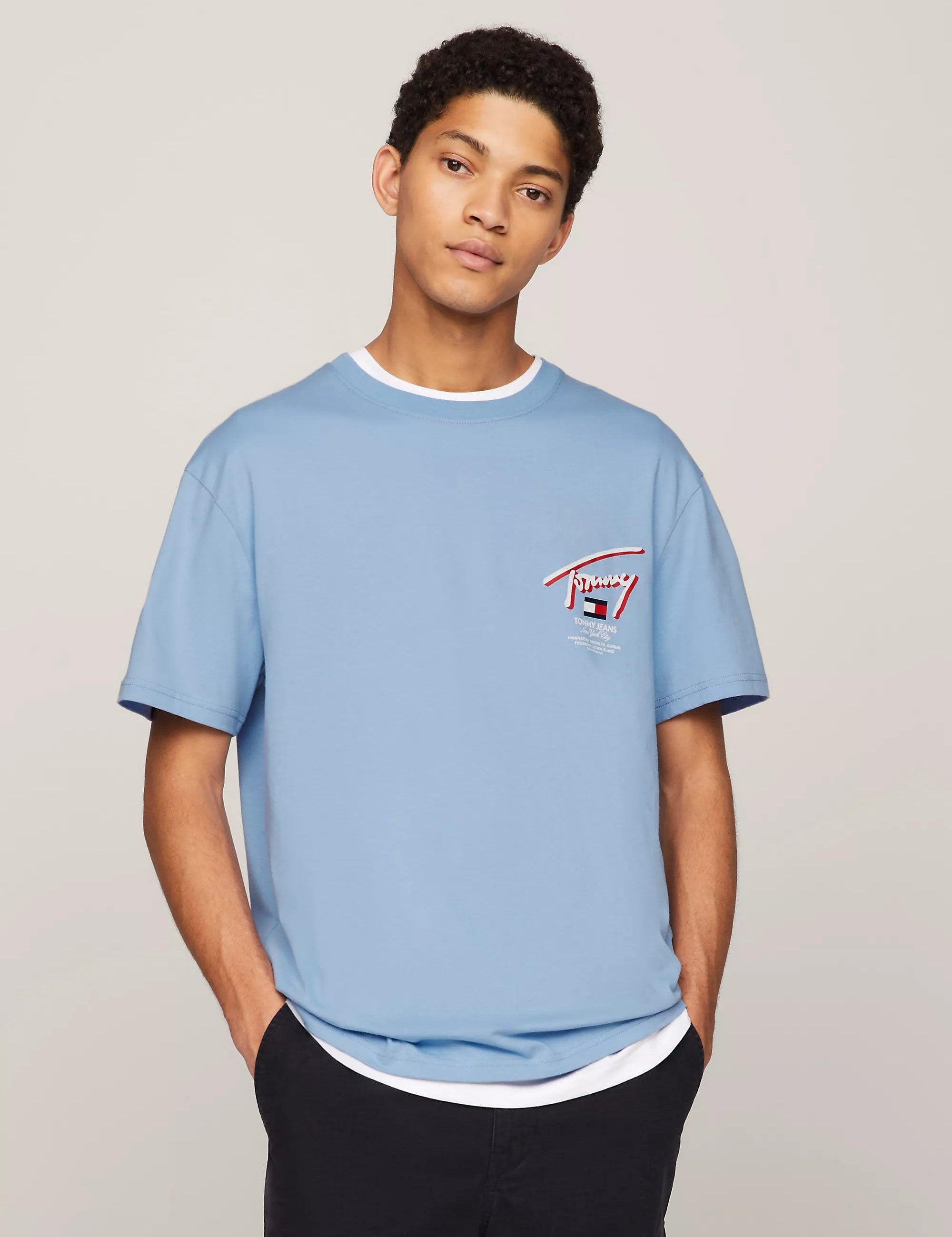 Camiseta Tommy Jeans Classics con Logo Distintivo Trasero - ECRU