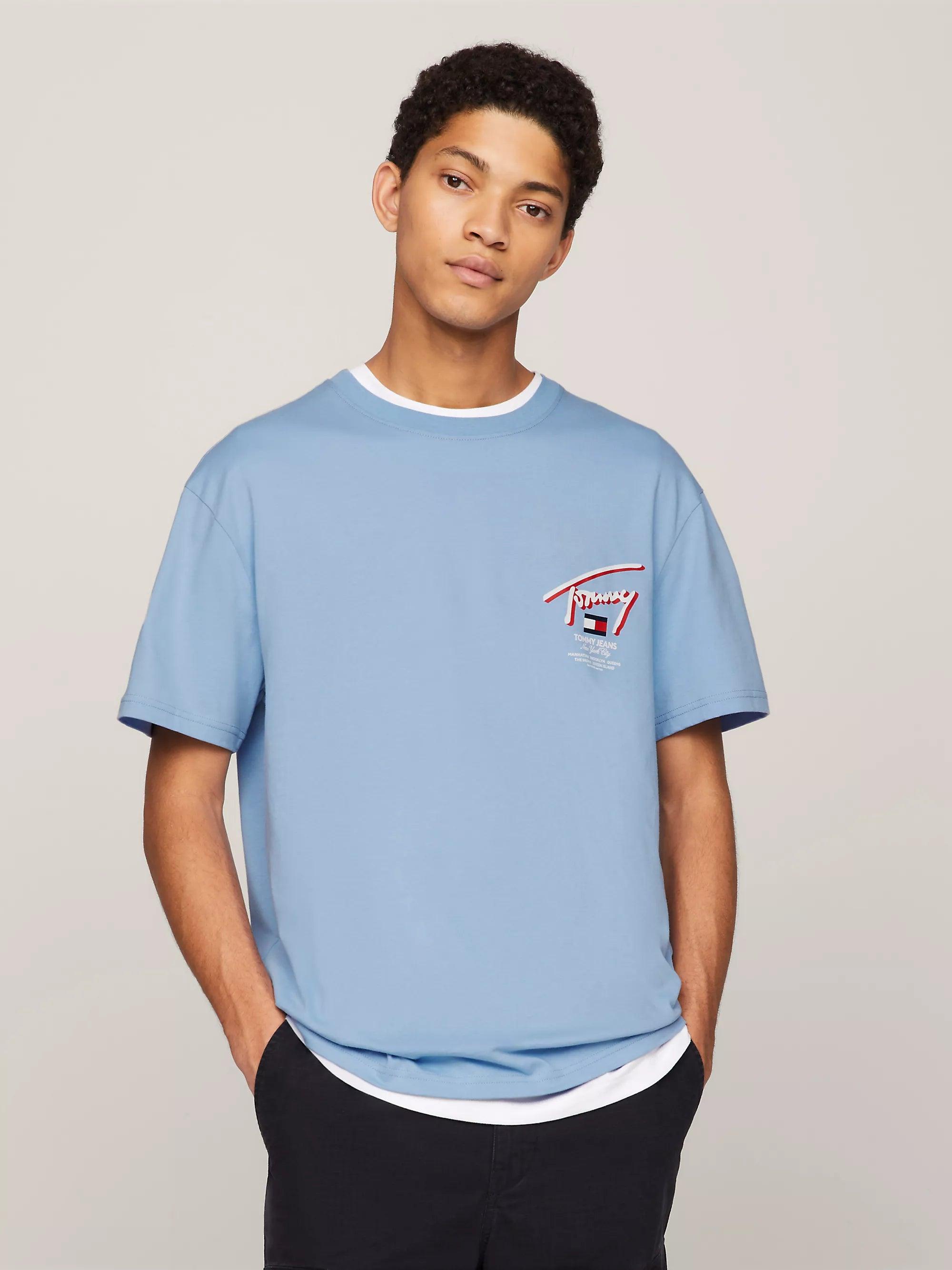 Camiseta Tommy Jeans Classics con Logo Distintivo Trasero - ECRU