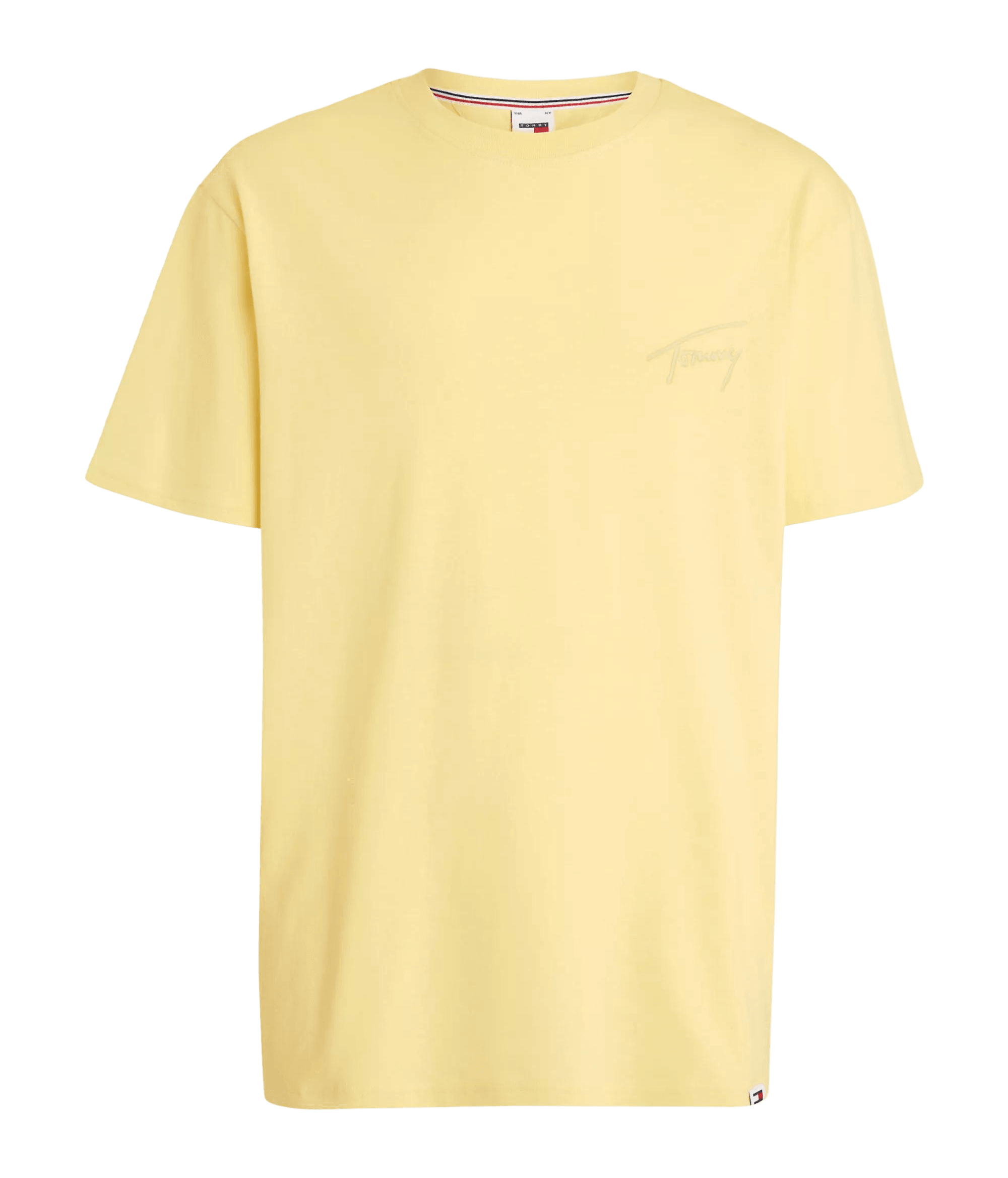 Camiseta Tommy Jeans con Logo Distintivo Bordado - ECRU