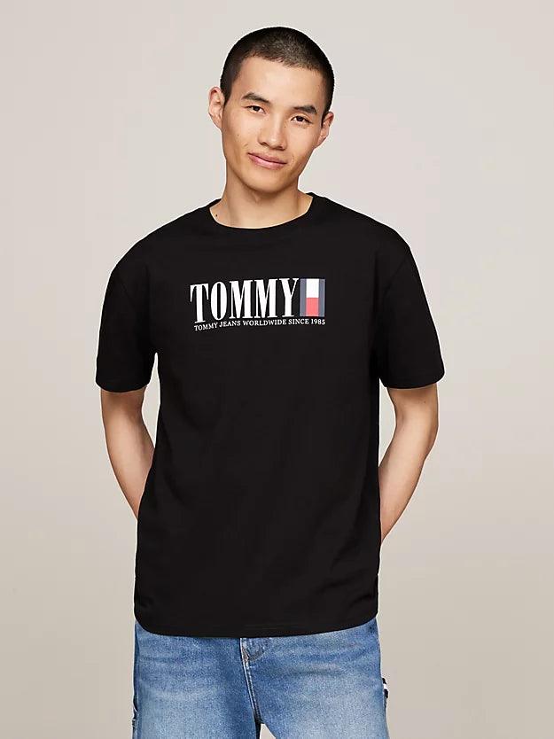 Camiseta Tommy Jeans Logo Black - ECRU