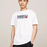 Camiseta Tommy Jeans Logo White - ECRU