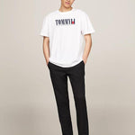 Camiseta Tommy Jeans Logo White - ECRU