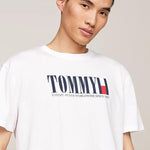 Camiseta Tommy Jeans Logo White - ECRU