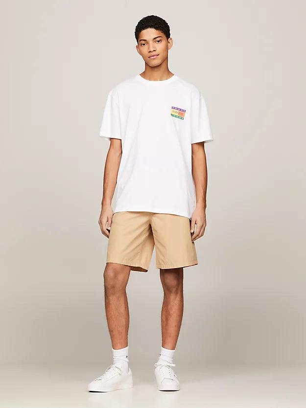 Camiseta Tommy Jeans Oversize Summer Flag - ECRU