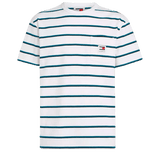 Camiseta Tommy Jeans Reg Easy Stripes White - ECRU