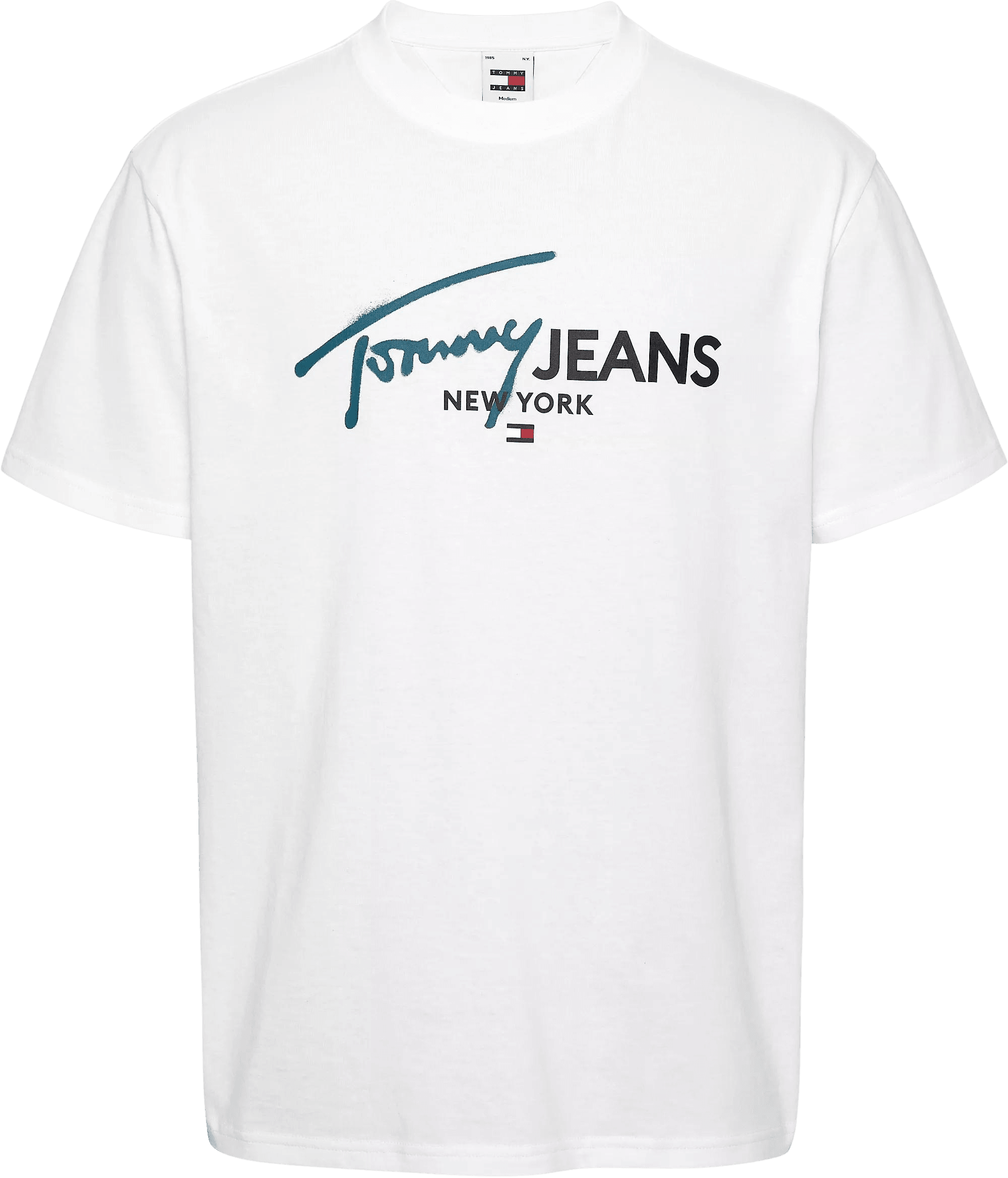 Camiseta Tommy Jeans Spray Pop Blanca - ECRU