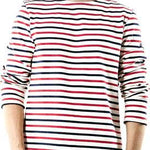 Camiseta Unisex Saint James Meridien Ecru Marine Tulipe - ECRU