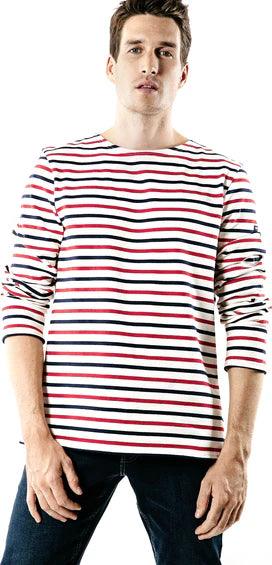 Camiseta Unisex Saint James Meridien Ecru Marine Tulipe - ECRU