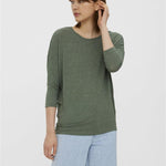 Camiseta Vero Moda Carla Laurel Wreath - ECRU