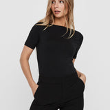 Camiseta Vero Moda Panda Modal Black - ECRU