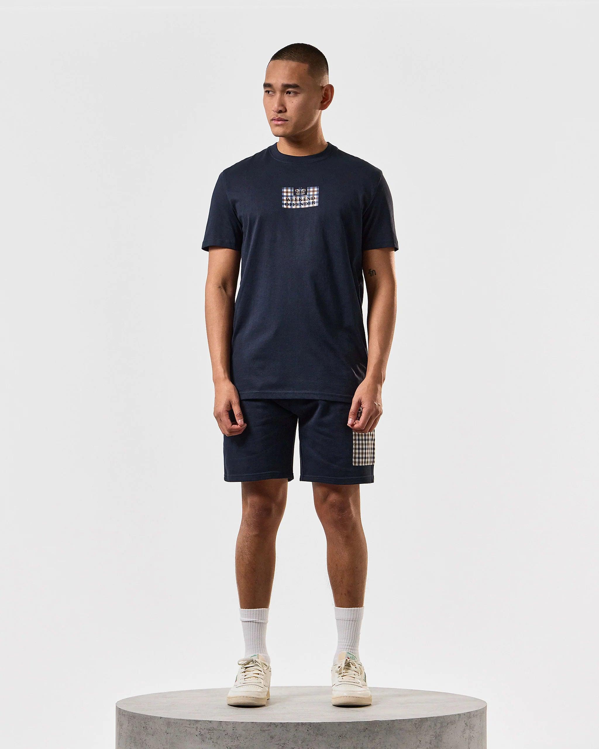 Camiseta Weekend Offender Dygas Navy - ECRU