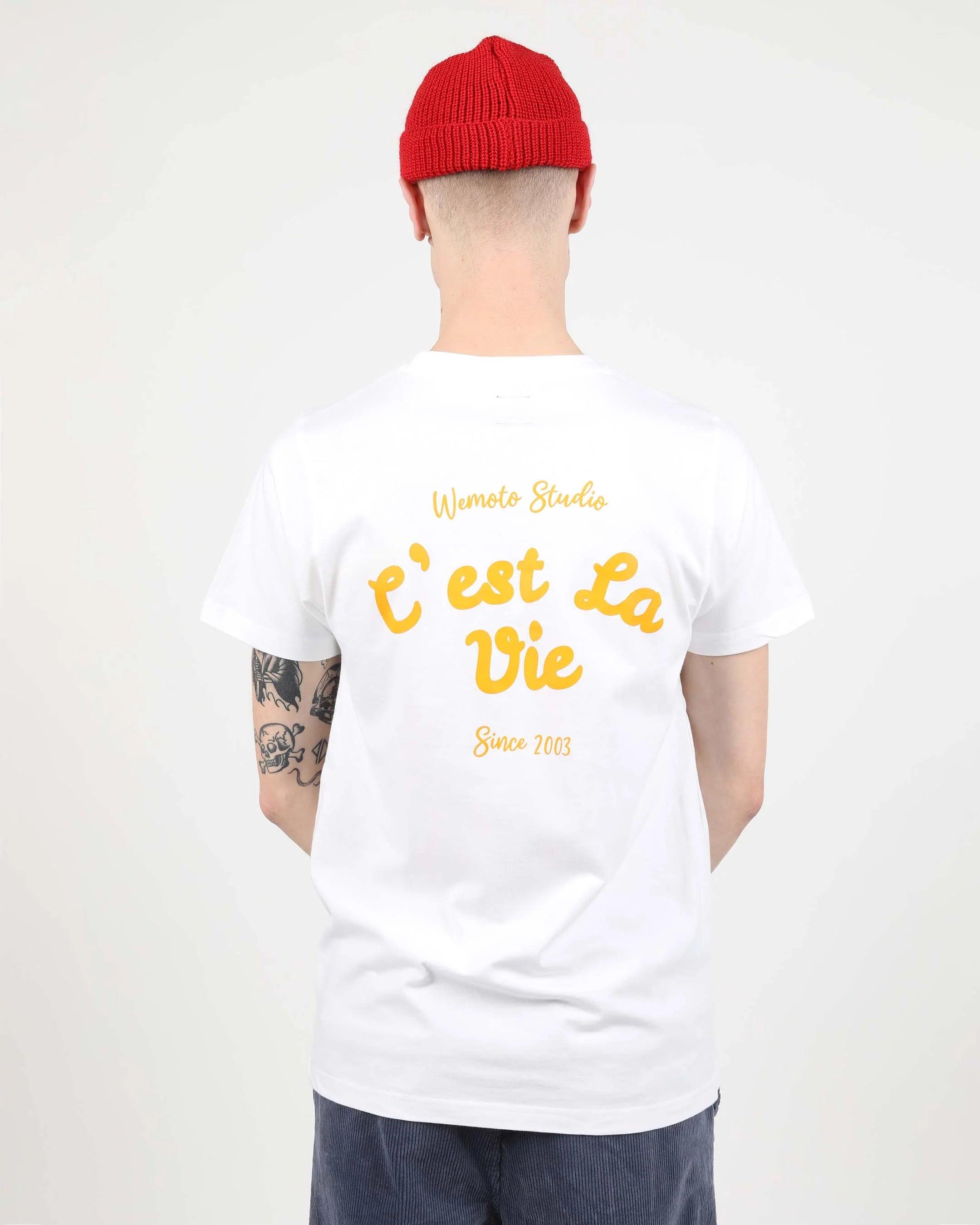 Camiseta WEMOTO Vie Blanca de Algodón Orgánico - ECRU