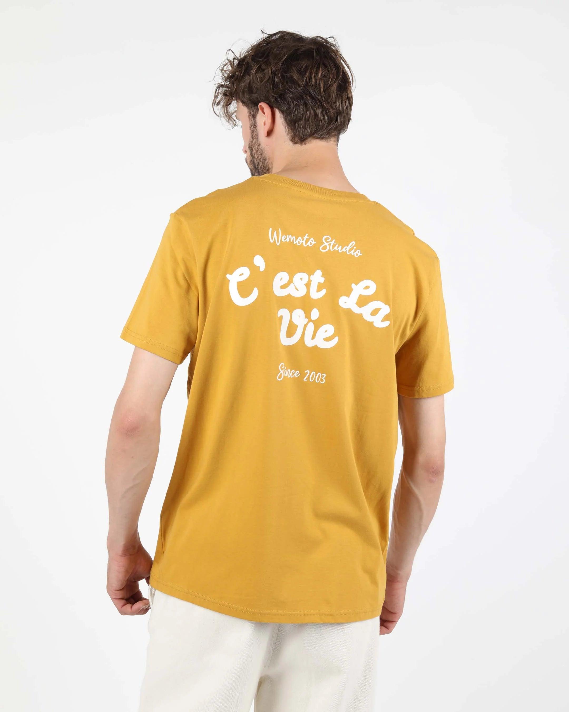 Camiseta WEMOTO Vie Ochre de Algodón Orgánico - ECRU