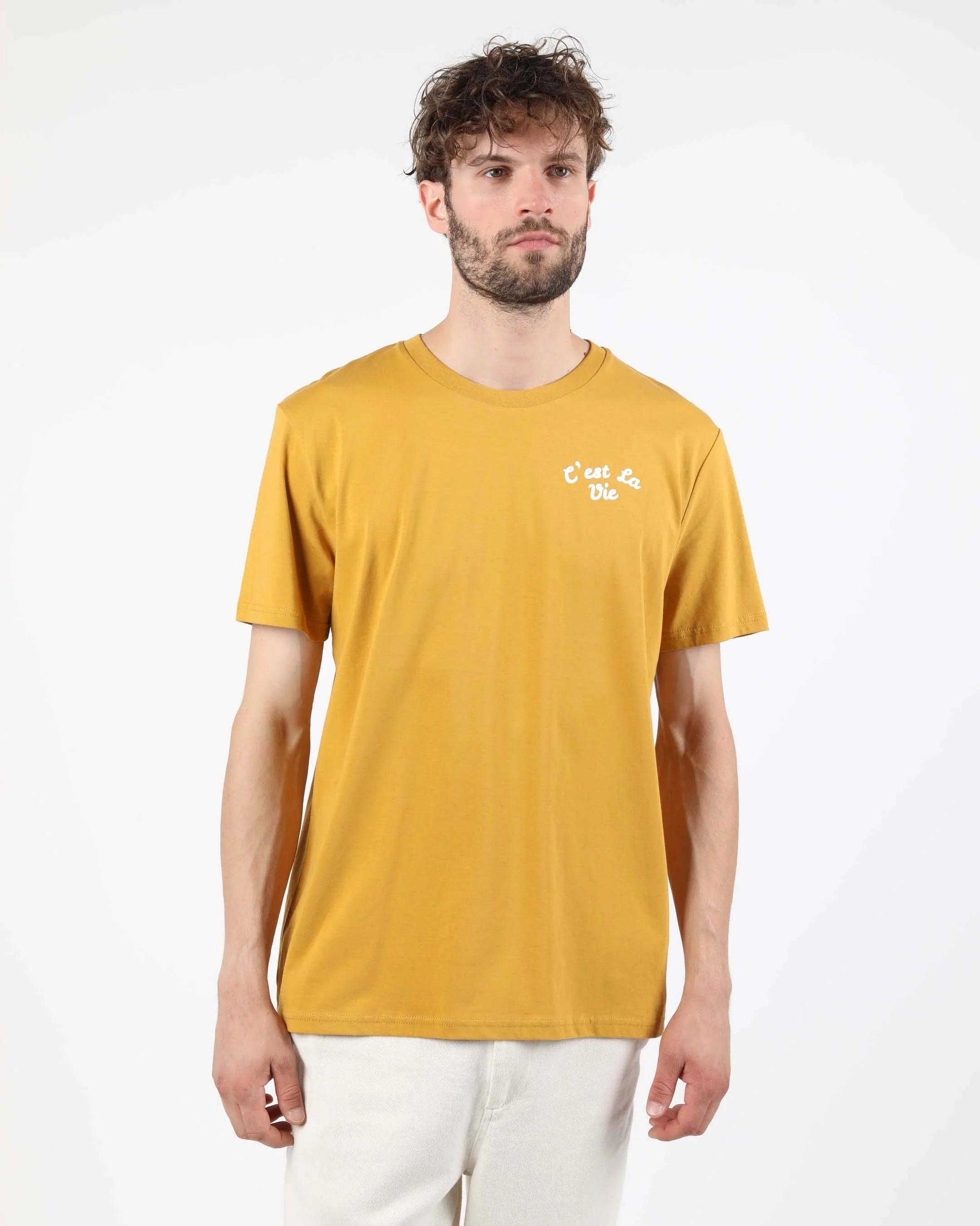 Camiseta WEMOTO Vie Ochre de Algodón Orgánico - ECRU