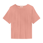 Camiseta Yerse Lorena Cuadrada Salmón - ECRU