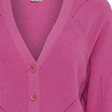 Cardigan ICHI Boston Super Pink - ECRU