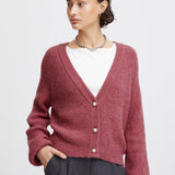 Cardigan ICHI Marin Heather Rose - ECRU