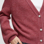 Cardigan ICHI Marin Heather Rose - ECRU