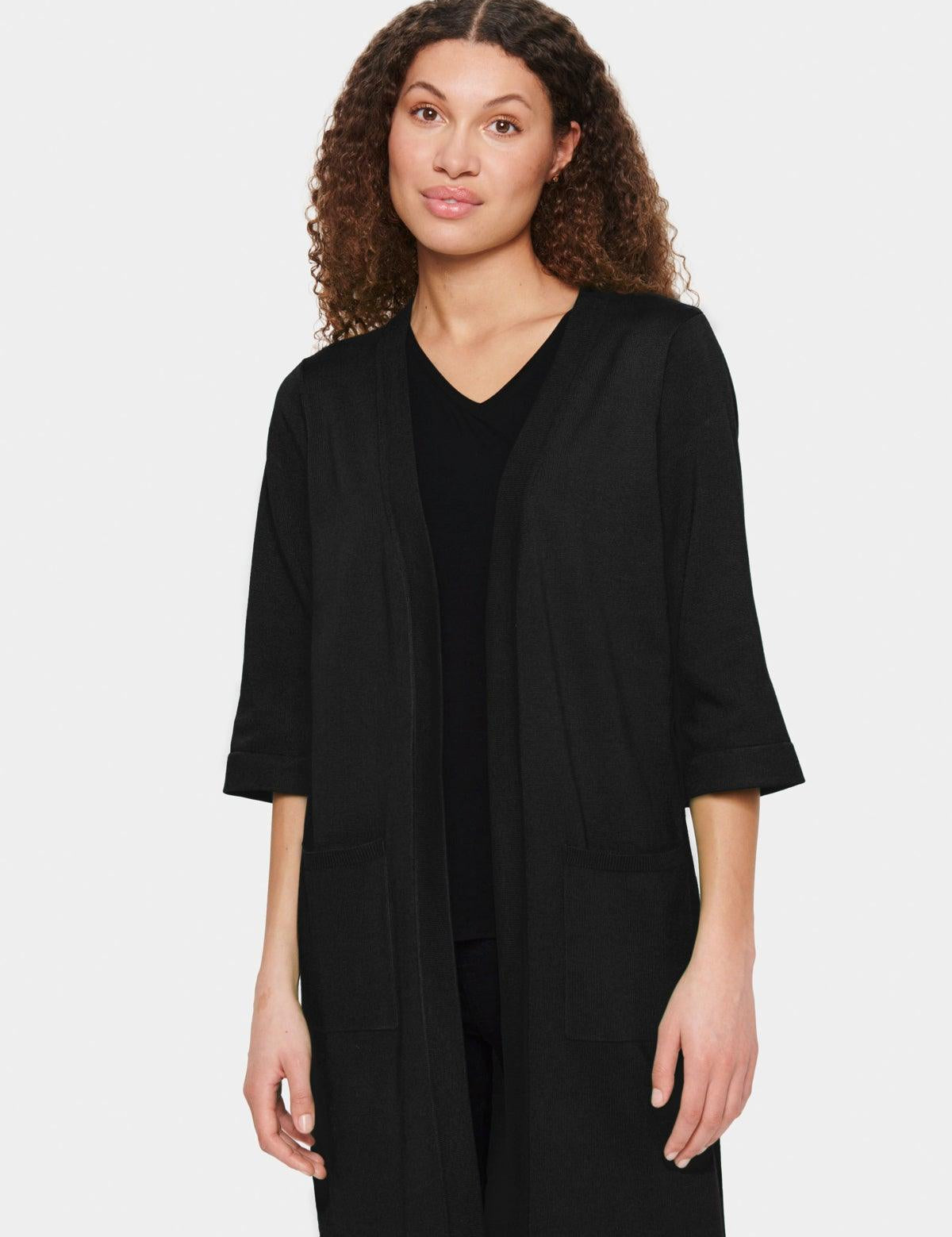 Cardigan Saint Tropez Kila Black - ECRU