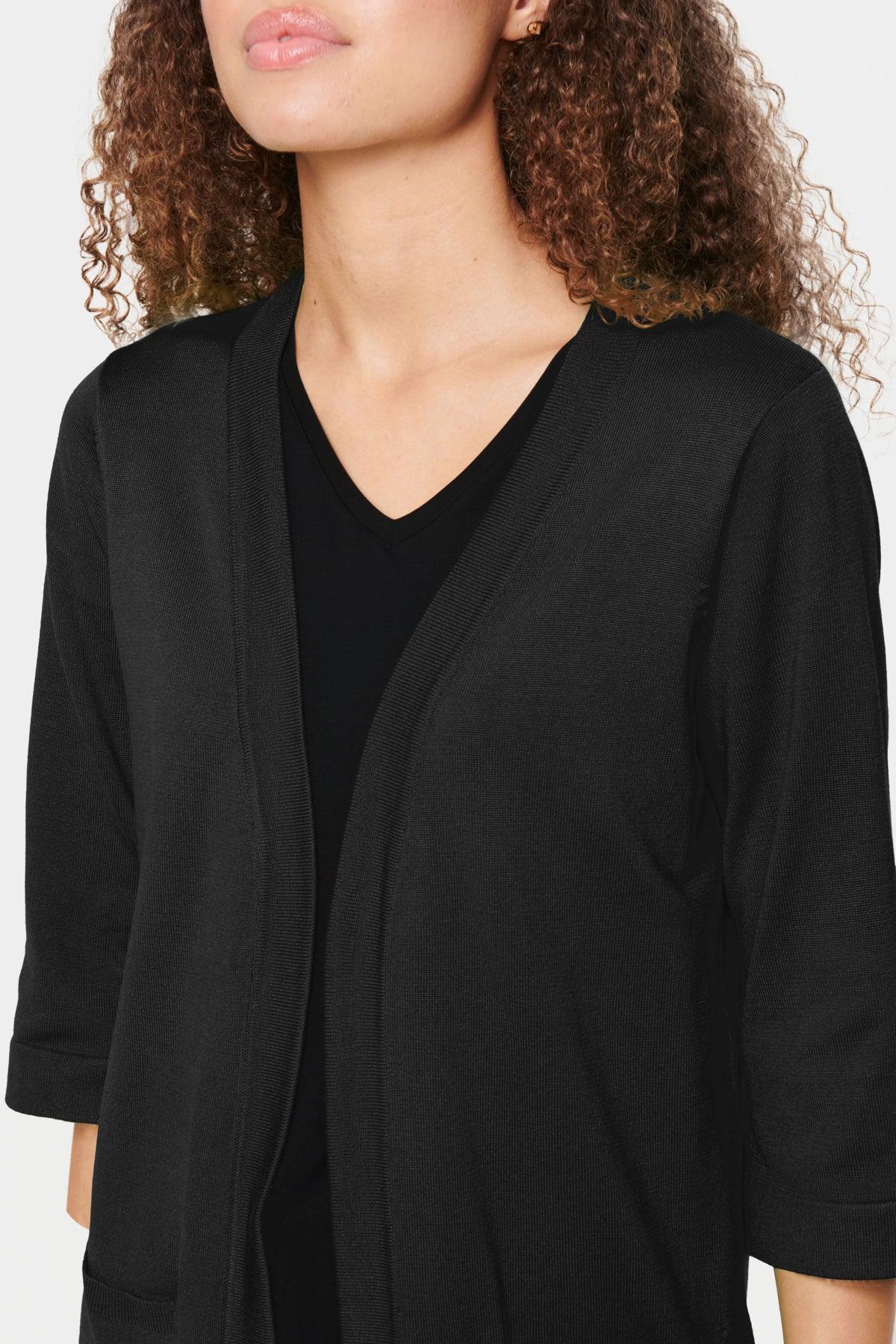 Cardigan Saint Tropez Kila Black - ECRU