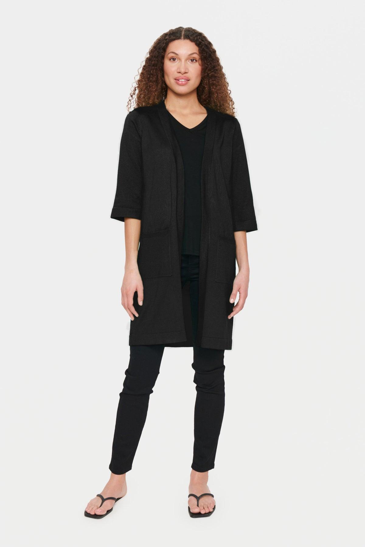 Cardigan Saint Tropez Kila Black - ECRU