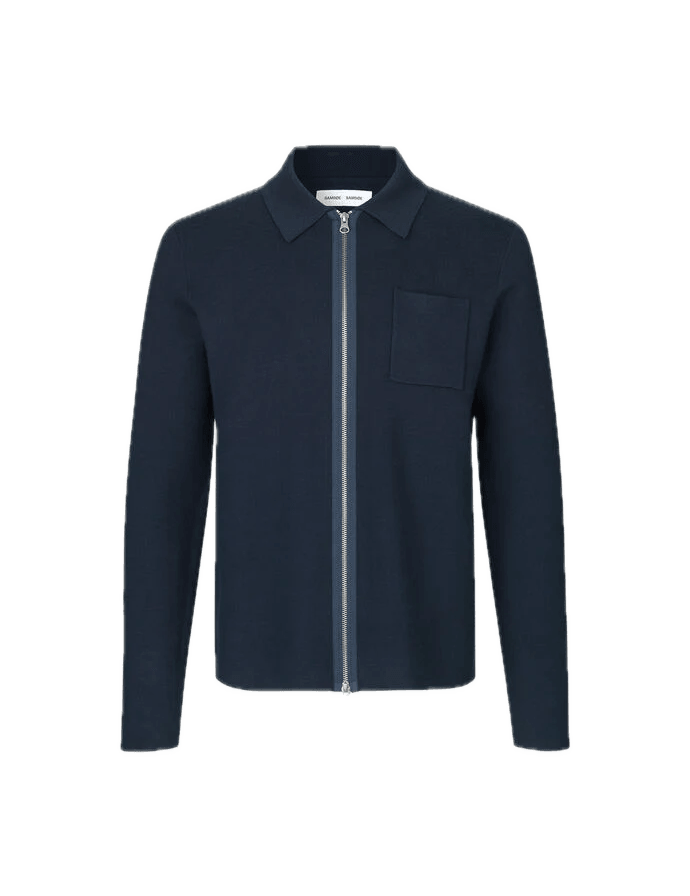 Cardigan Samsøe Samsøe Gunan X Zip 10490 Sky Captain - ECRU